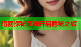 暗网探秘在线开启隐秘之旅