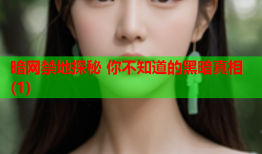 暗网禁地探秘 你不知道的黑暗真相(1)