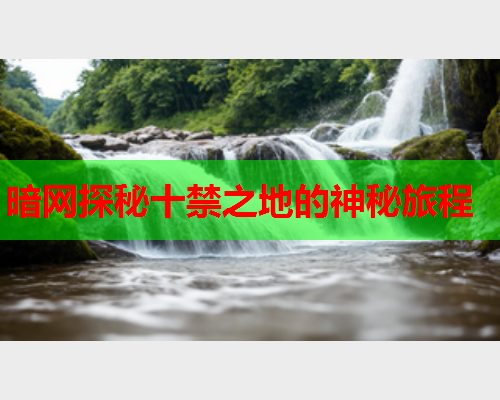 暗网探秘十禁之地的神秘旅程