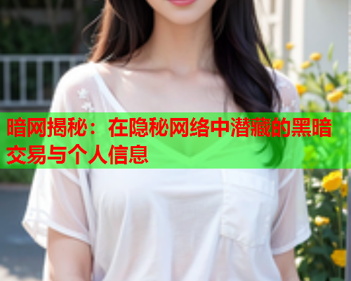 暗网揭秘：在隐秘网络中潜藏的黑暗交易与个人信息