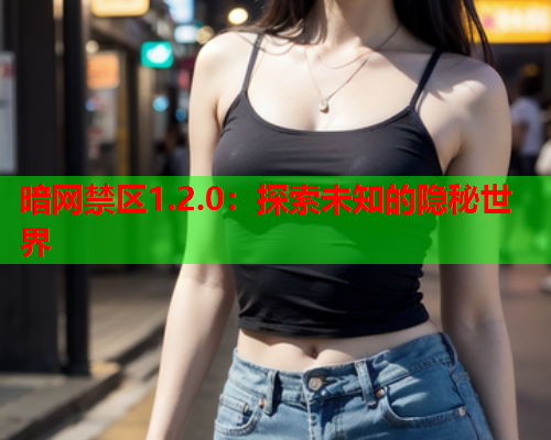 暗网禁区1.2.0：探索未知的隐秘世界