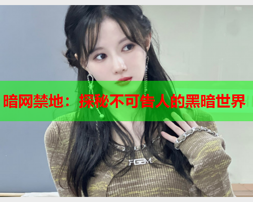 暗网禁地：探秘不可告人的黑暗世界