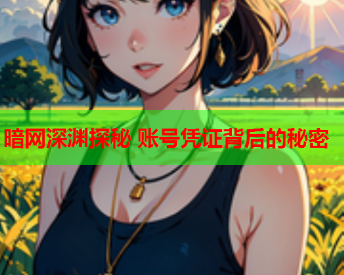 暗网深渊探秘 账号凭证背后的秘密