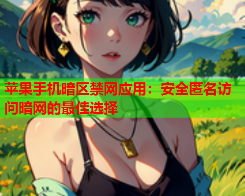 苹果手机暗区禁网应用：安全匿名访问暗网的最佳选择