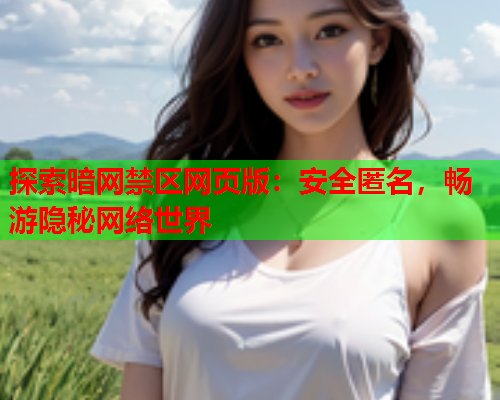 探索暗网禁区网页版：安全匿名，畅游隐秘网络世界