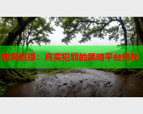 暗网直播：真实犯罪的黑暗平台揭秘